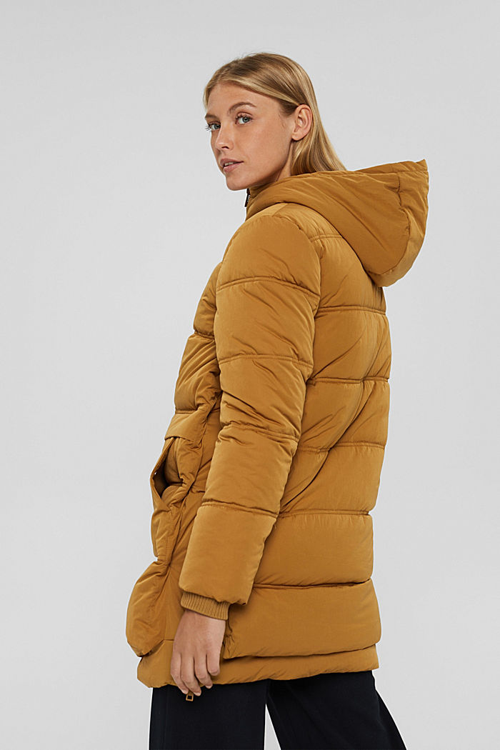 Recycled: quilted coat with 3M™ Thinsulate™, CAMEL, detail image number 3