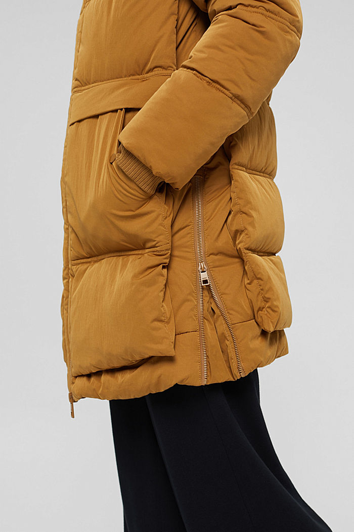 Recycled: quilted coat with 3M™ Thinsulate™, CAMEL, detail image number 5