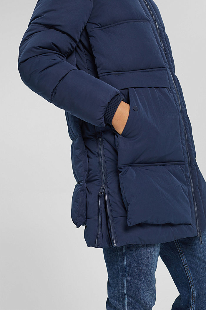 Recycled: quilted coat with 3M™ Thinsulate™, NAVY, detail image number 2