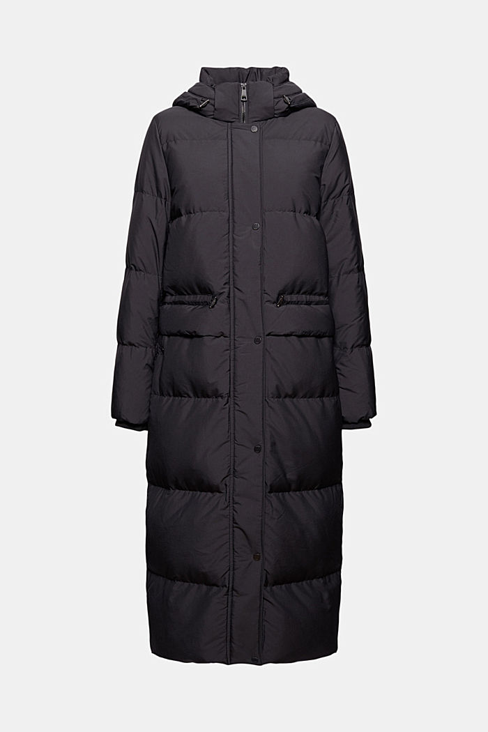 Reciclado: abrigo acolchado con plumón, BLACK, overview