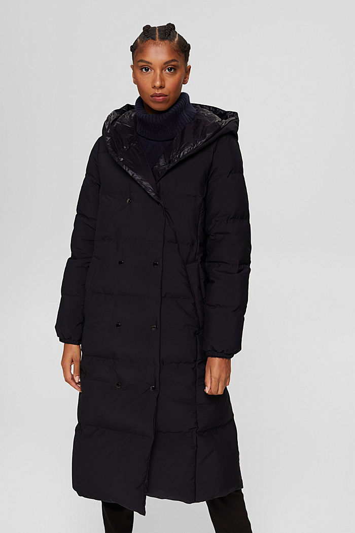 Reciclado: abrigo reversible con plumón sostenible, BLACK, detail image number 0