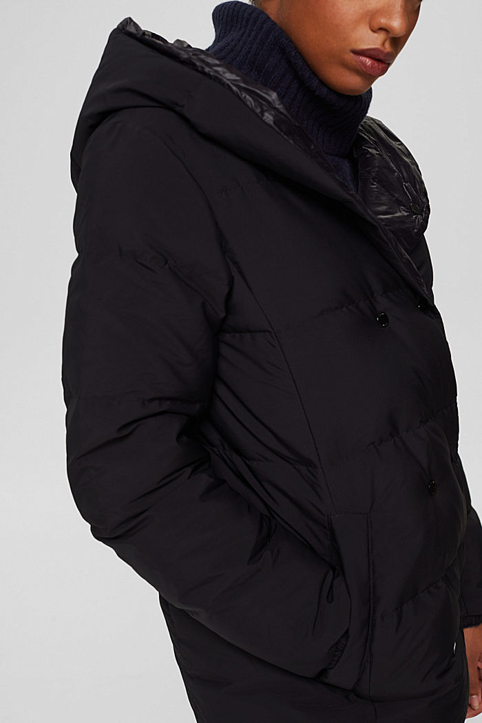 Reciclado: abrigo reversible con plumón sostenible, BLACK, detail image number 2