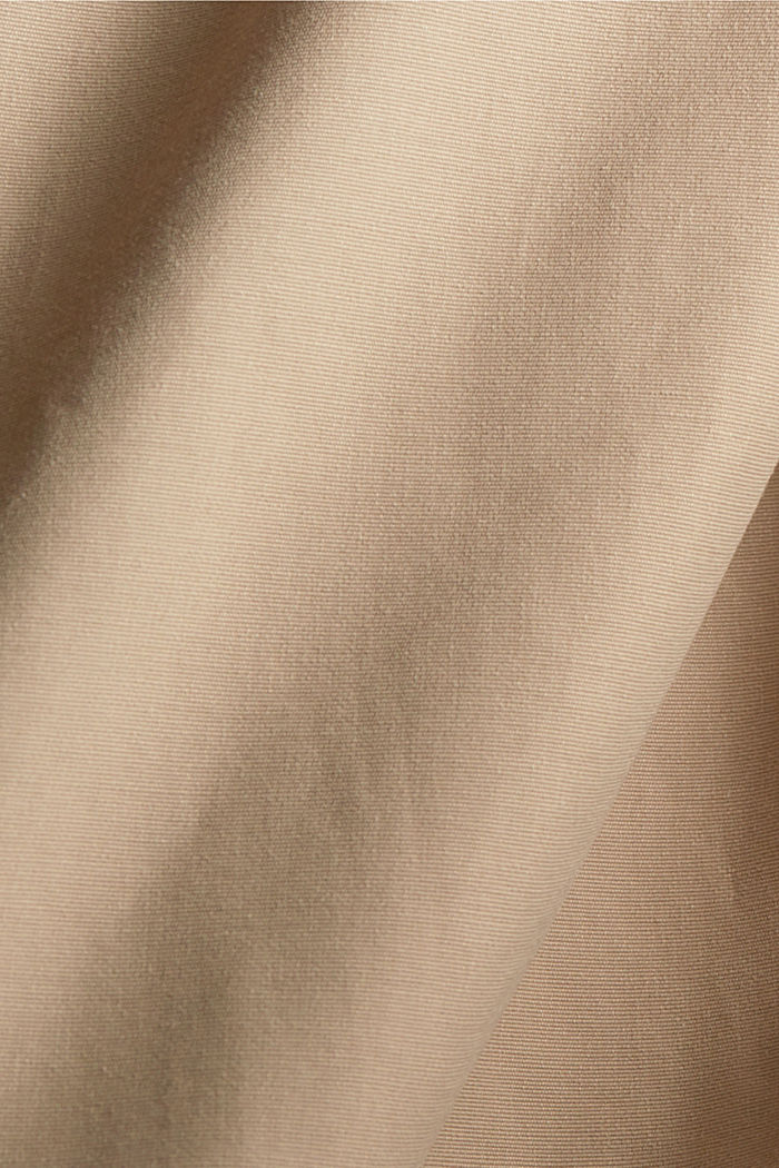 Parka in blended organic cotton with recycled down, LIGHT TAUPE, detail image number 4