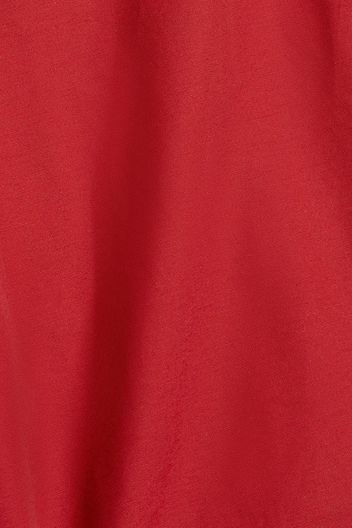 Parka en mezcla de algodón ecológico con plumón reciclado, DARK RED, detail image number 4