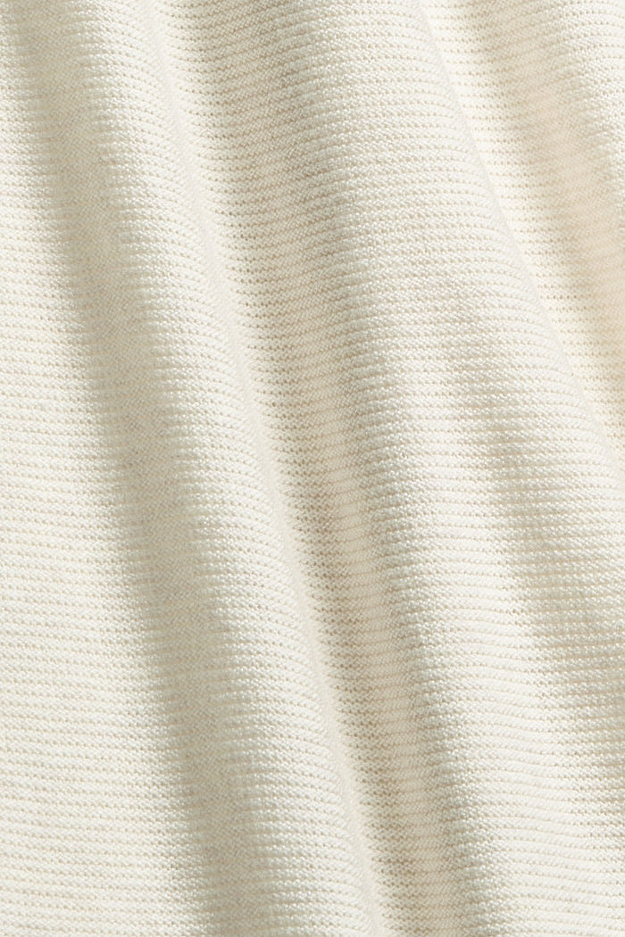 Jersey noruego en mezcla de algodón ecológico, SAND, detail image number 4