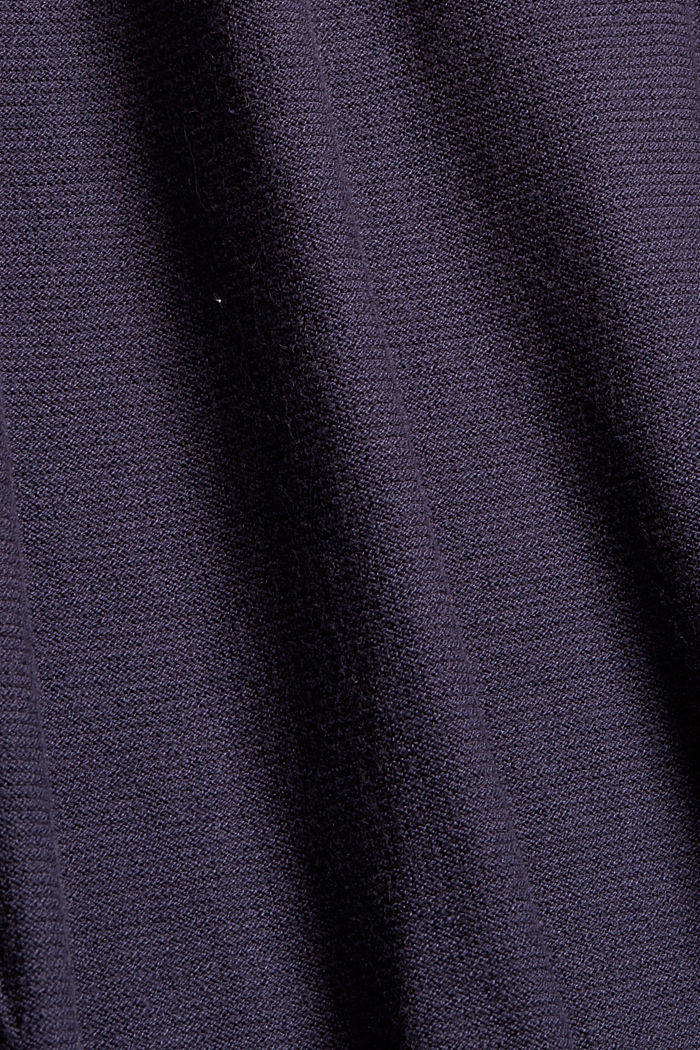 Jersey noruego en mezcla de algodón ecológico, NAVY, detail image number 4