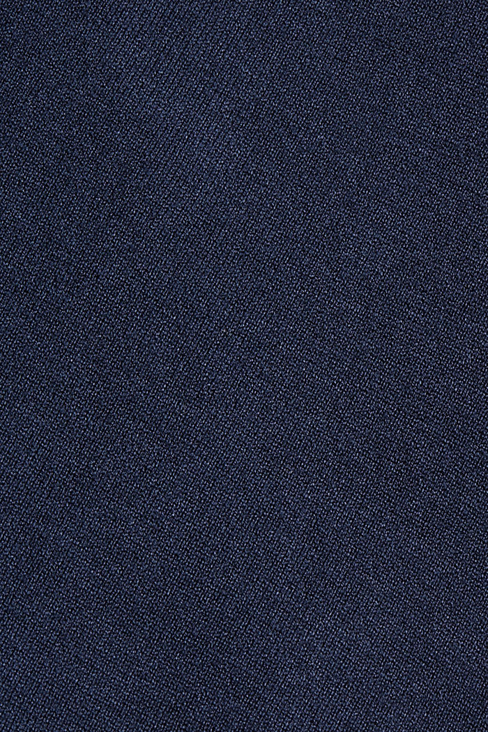 Jersey de cuello vuelto confeccionado en punto fino, NAVY, detail image number 4
