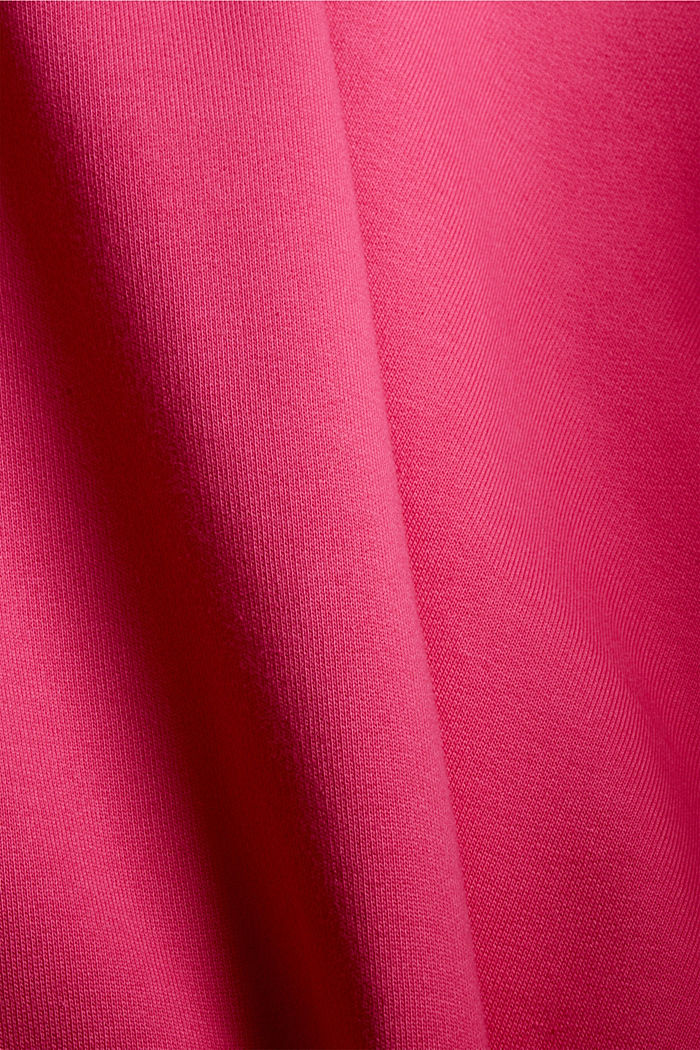 Hooded sweatshirt made of 100% cotton, PINK FUCHSIA, detail image number 4