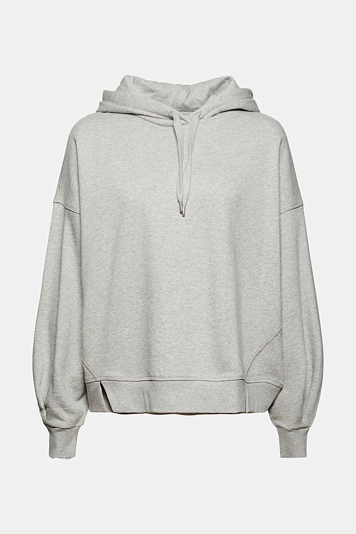 Hooded sweatshirt made of 100% cotton, LIGHT GREY, detail image number 9