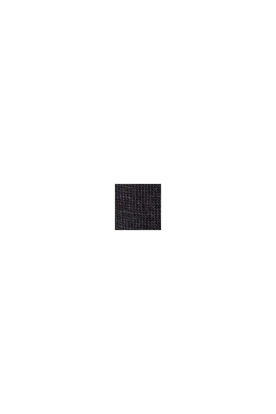 S materiálem TENCEL™: Tričko s dlouhým rukávem a stojáčkem, BLACK, swatch