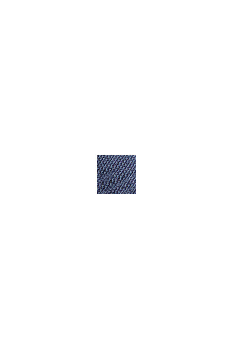 Langærmet henley-shirt af 100% økologisk bomuld, GREY BLUE, swatch