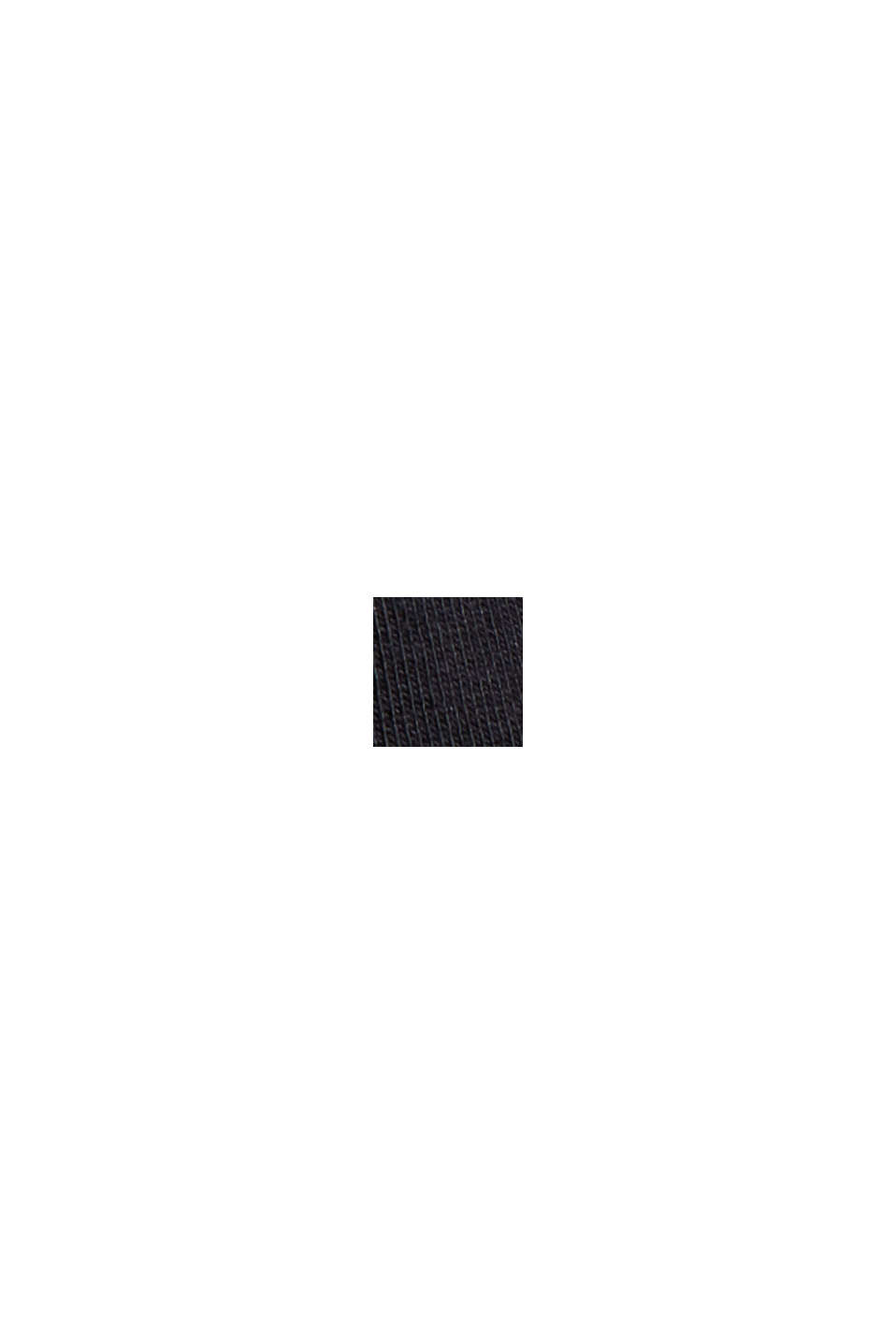 CURVY Langærmet bluse med rullekrave, økobomuld, BLACK, swatch