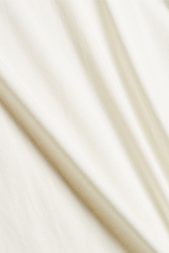 CURVY longsleeve met col, organic cotton, OFF WHITE, detail image number 1