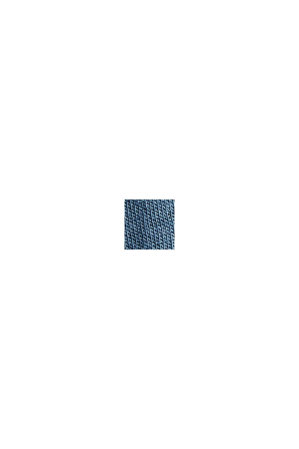 CURVY långärmad tröja med polokrage, TENCEL™, GREY BLUE, swatch