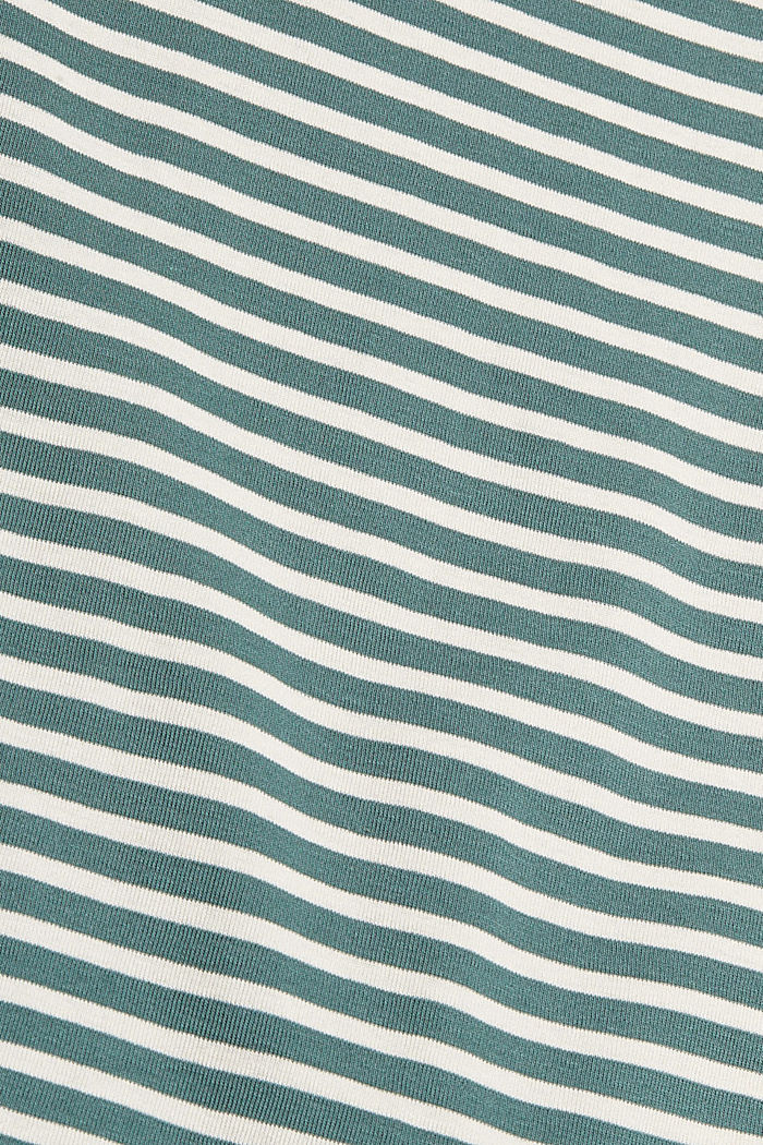 Organic cotton top with 3/4-length sleeves, TEAL GREEN, detail image number 4