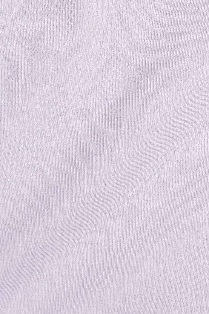 Basic long sleeve top made of 100% organic cotton, LILAC, detail image number 4