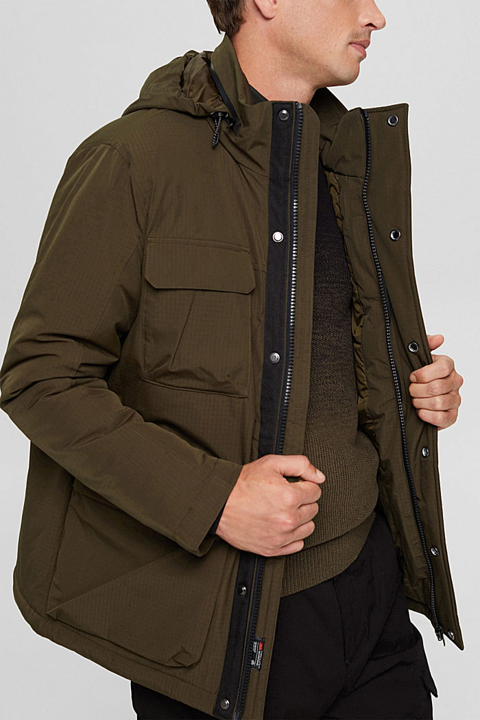 Reciclado: chaqueta con Thinsulate™ de 3M™, DARK KHAKI, detail image number 6