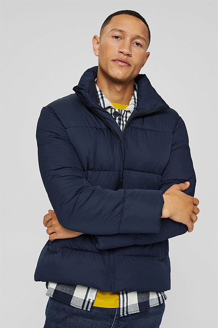 Recycled: weatherproof quilted jacket