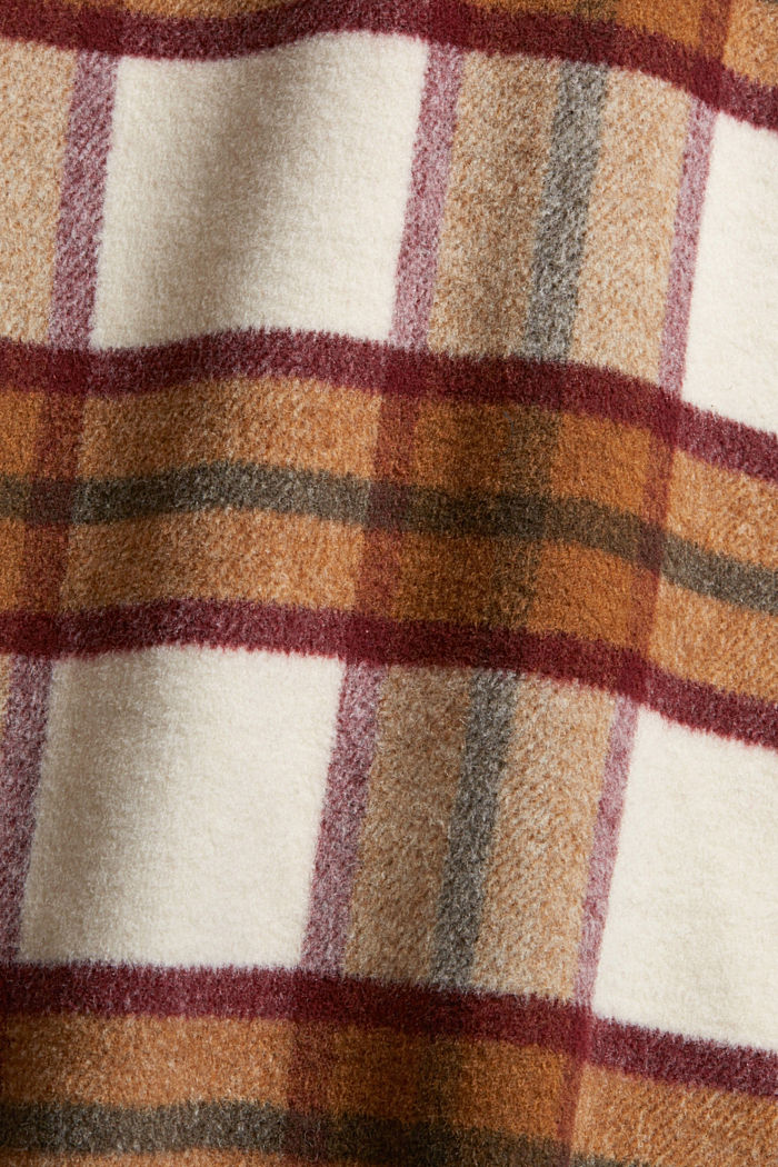 À teneur en laine : la surchemise à carreaux, CAMEL, detail image number 5
