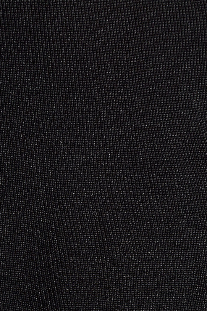 Pullover mit Tunnelzug, Organic Cotton, BLACK, detail image number 4