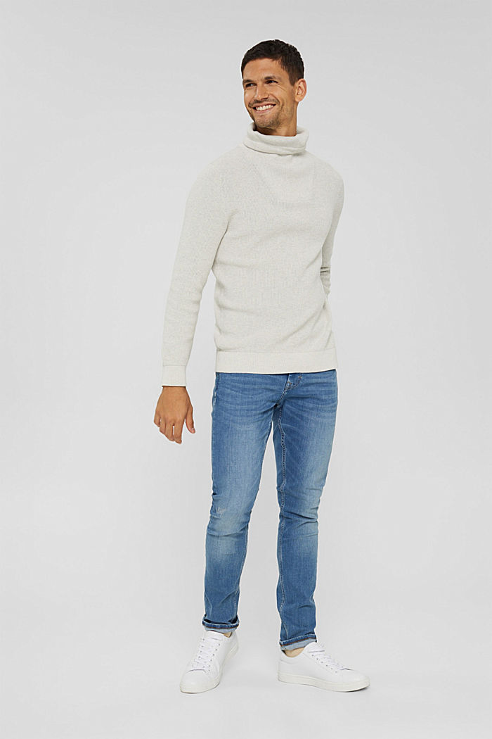 Jersey con cordón, algodón ecológico, OFF WHITE, detail image number 5