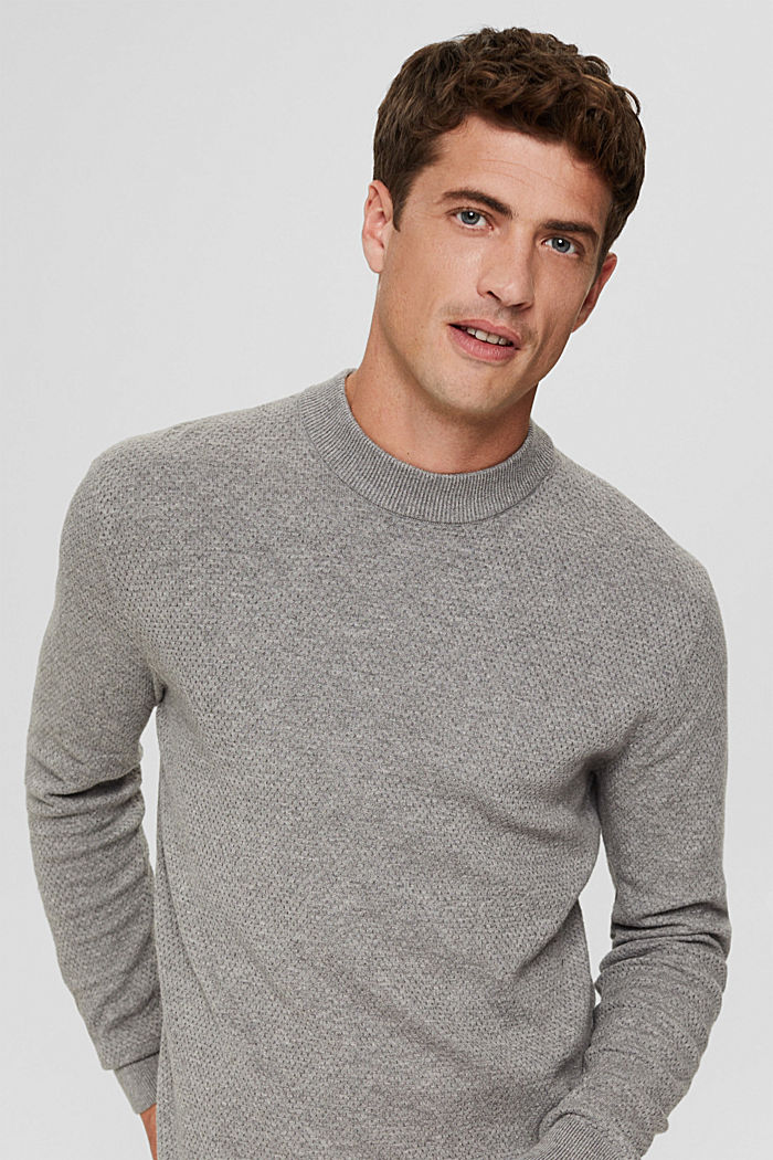 Sweter z fakturą, 100% bawełny organicznej