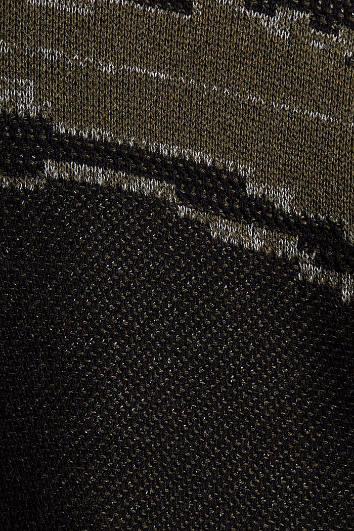 Jersey de punto confeccionado en algodón ecológico, BLACK, detail image number 4