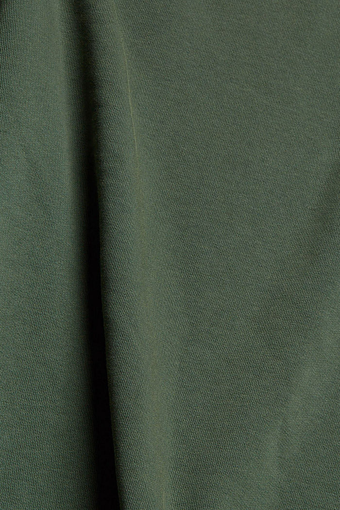 Gerecycled: sweatshirt met borstzak, TEAL BLUE, detail image number 4