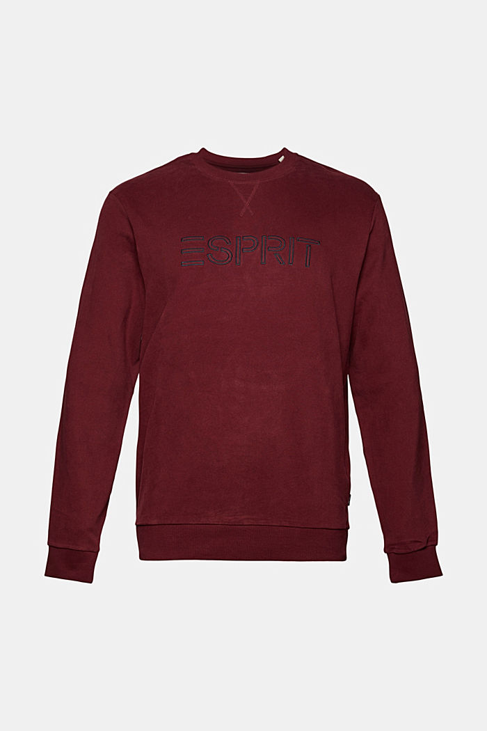 Cotton sweatshirt with an embroidered logo