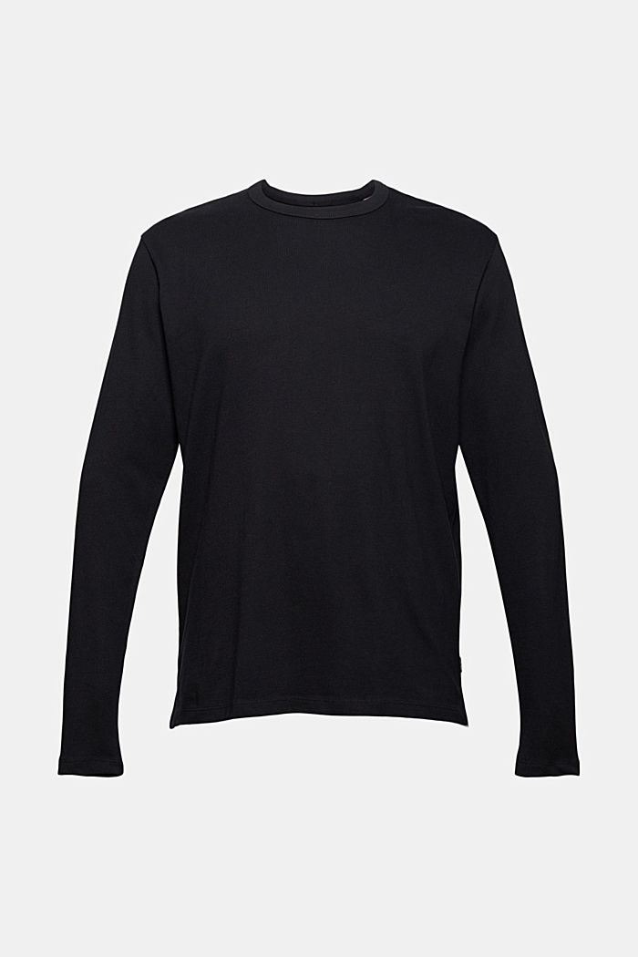 T-shirt à manches longues en jersey, 100 % coton biologique, BLACK, detail image number 6