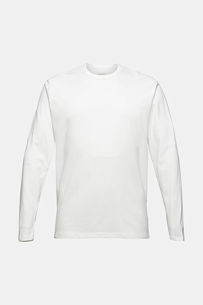 T-shirt à manches longues en jersey, 100 % coton biologique, OFF WHITE, detail image number 7