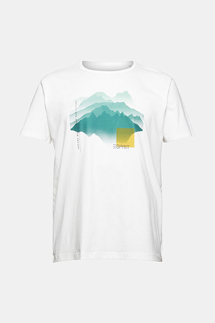Jersey T-shirt with a print, organic cotton