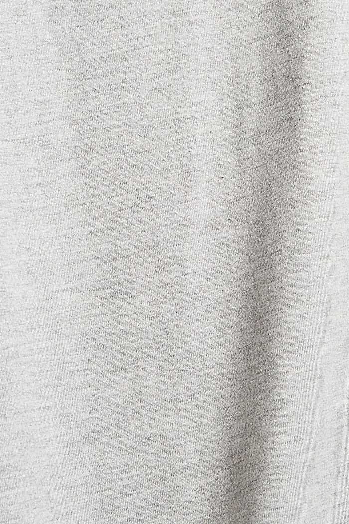 Camiseta de jersey con estampado, algodón ecológico, LIGHT GREY, detail image number 4