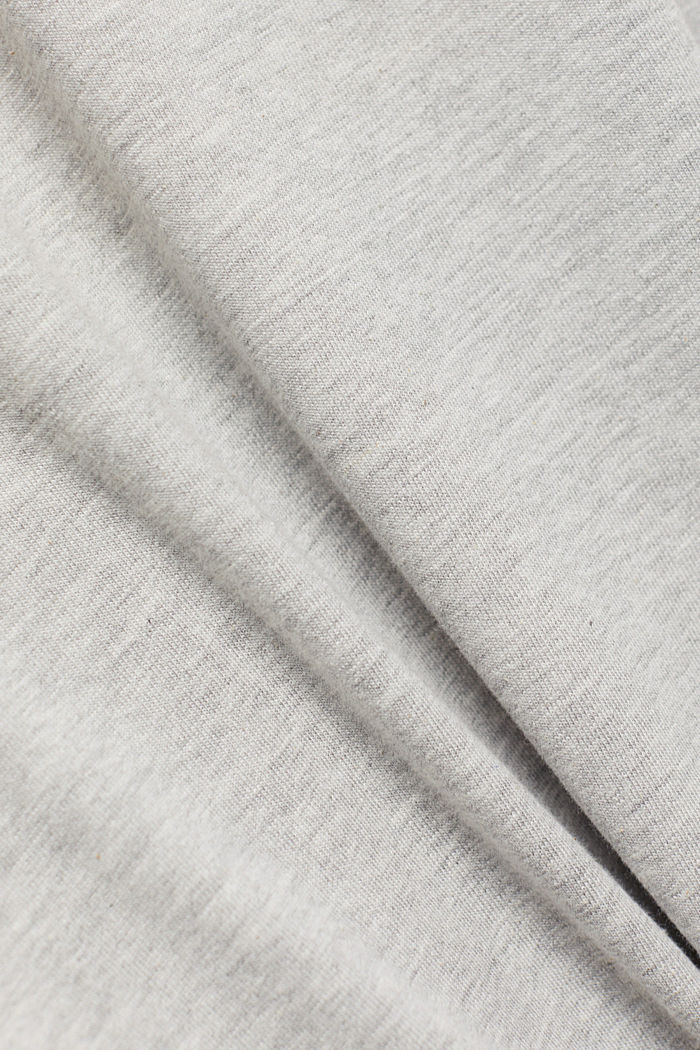 Camiseta de manga larga en jersey realizada en mezcla de algodón ecológico, LIGHT GREY, detail image number 4