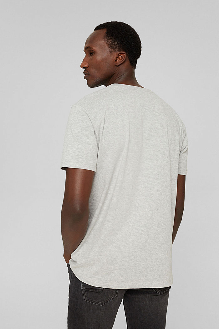 Jersey T-shirt with a statement print, LIGHT GREY, detail image number 3