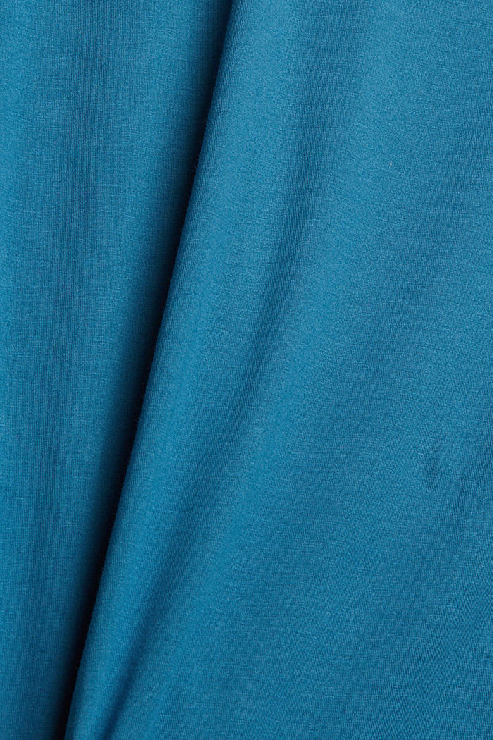 T-shirt en jersey à détails superposés, PETROL BLUE, detail image number 4