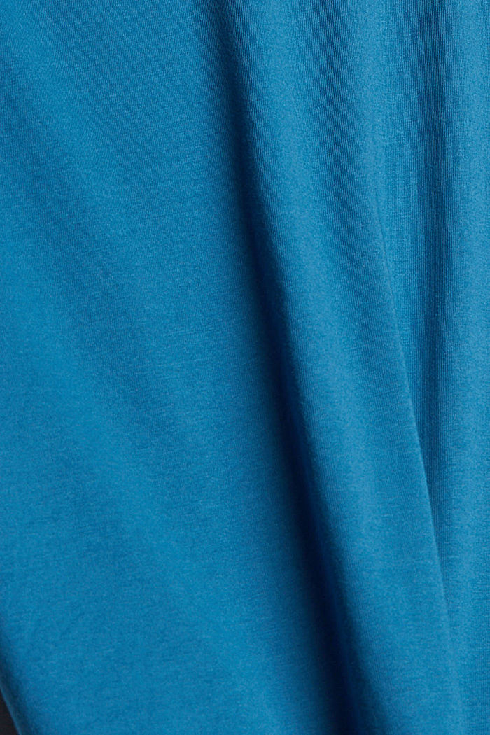 Jersey-Longsleeve im Layering-Look, PETROL BLUE, detail image number 5
