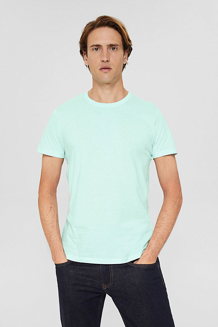 Cotton jersey T-shirt, LIGHT AQUA GREEN, detail image number 0