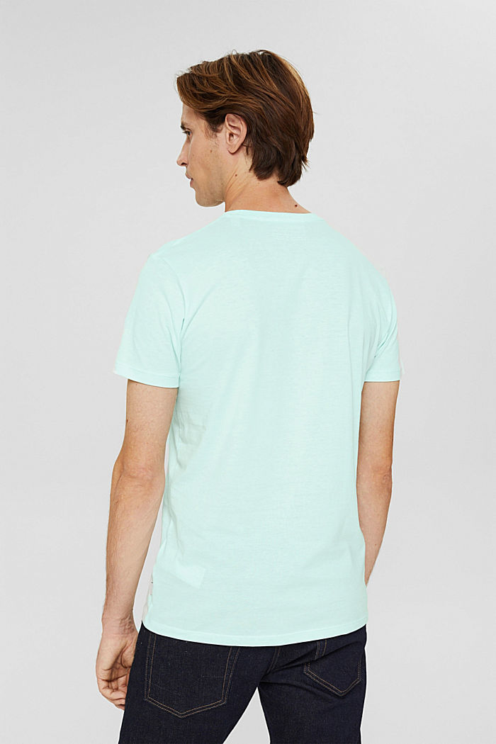 Cotton jersey T-shirt, LIGHT AQUA GREEN, detail image number 3