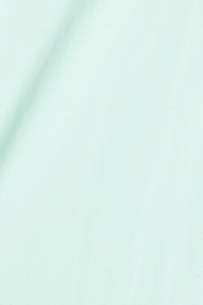 Jersey T-shirt van katoen, LIGHT AQUA GREEN, detail image number 4