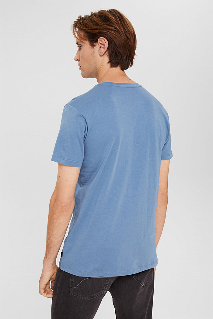 Camiseta de jersey en algodón, BLUE, detail image number 3