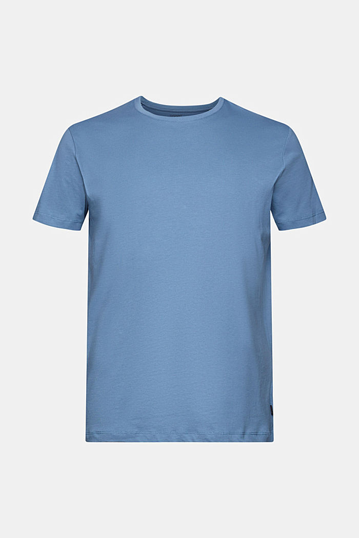 Camiseta de jersey en algodón, BLUE, overview
