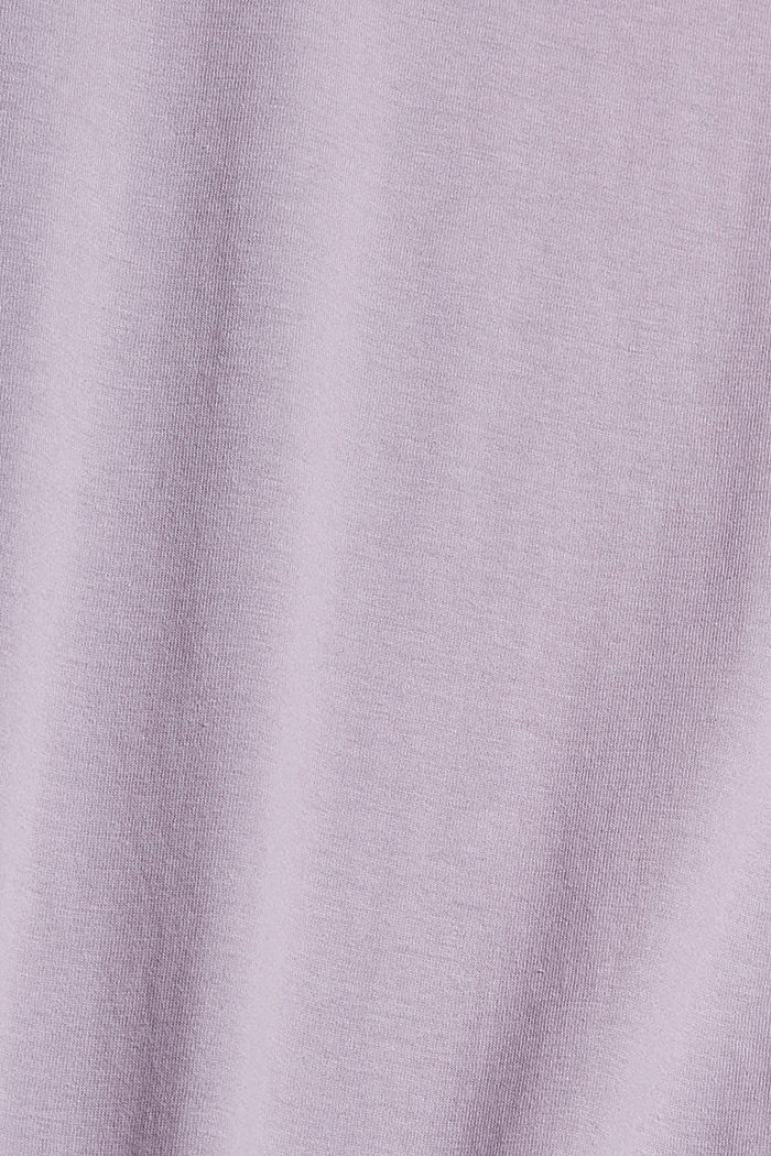 Jersey T-shirt van katoen, MAUVE, detail image number 4