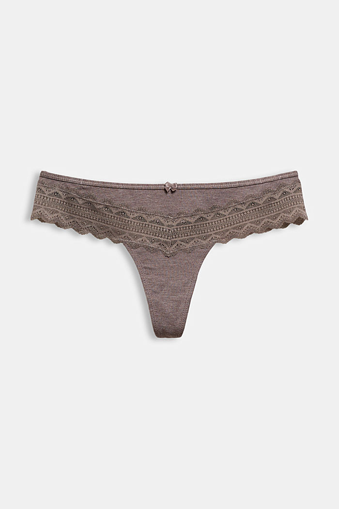 Recycled: hipster thong with lace