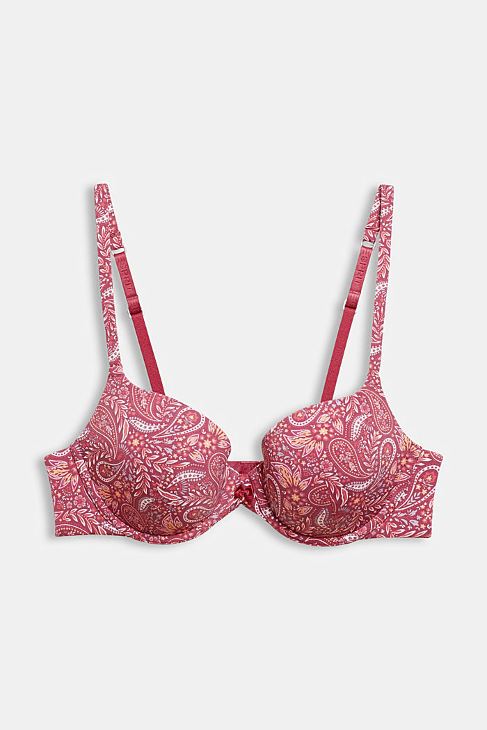 Padded underwire bra made of recycled material