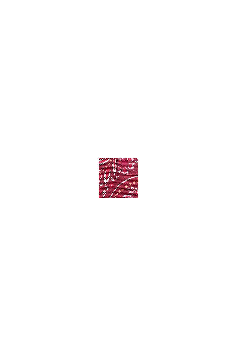 Återvunnet material: miditrosor med rysch i 2-pack, DARK RED, swatch
