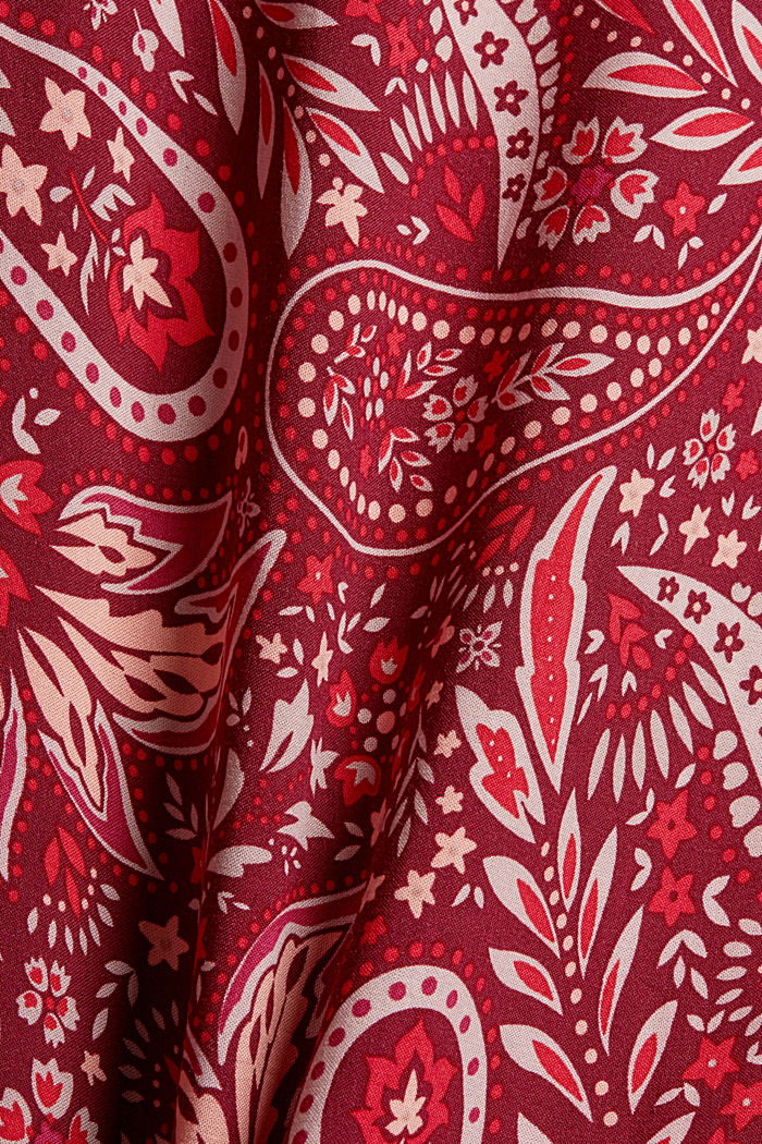 Lange pyjama van LENZING™ ECOVERO™, DARK RED, detail image number 4