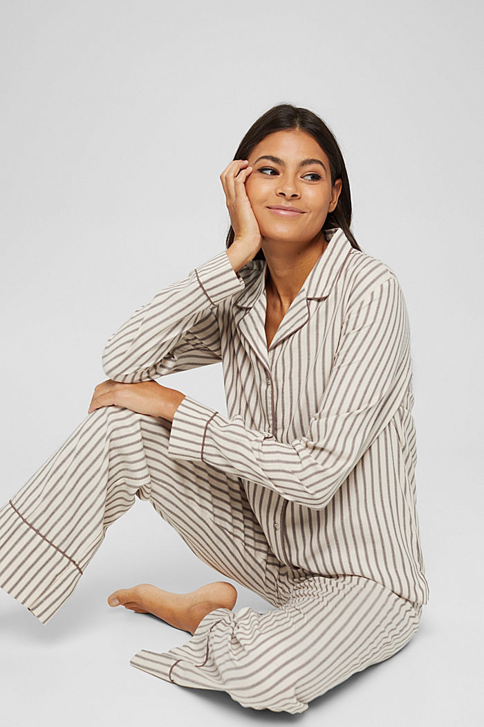 Flanelowa piżama, 100% bawełny organicznej