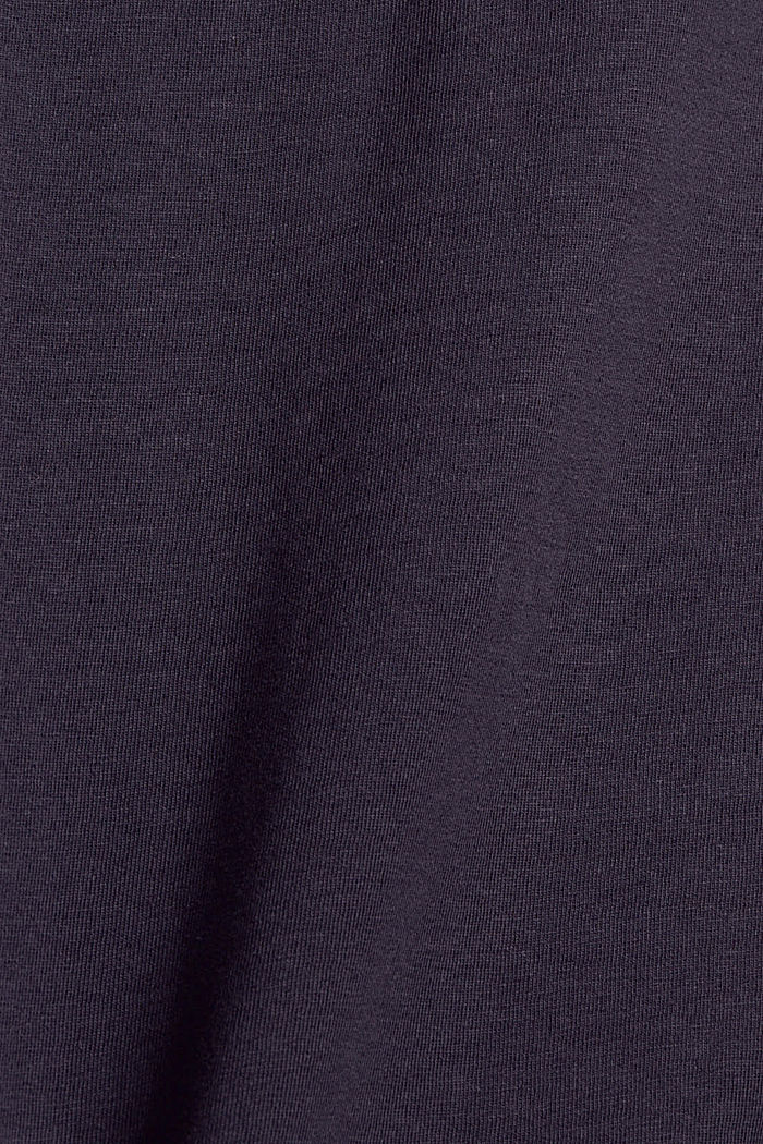 Long pyjama en coton biologique, NAVY, detail image number 5