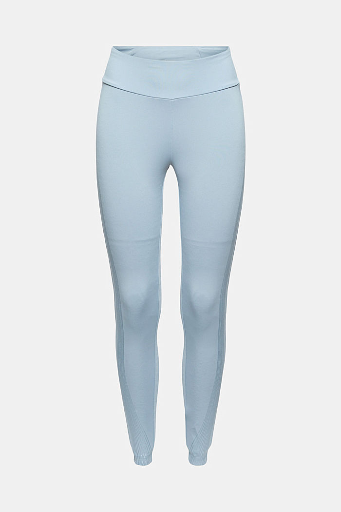 Reciclados: leggings con rayas metalizadas, PASTEL BLUE, detail image number 6